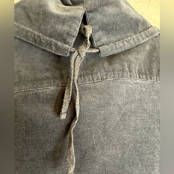 Lole Green/Grey Corduroy Button Down Jacket Size 8 - Picture 5 of 7